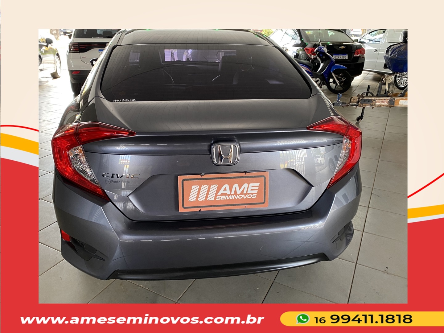 HONDA CIVIC 2.0 16V FLEXONE EX 4P CVT 2018