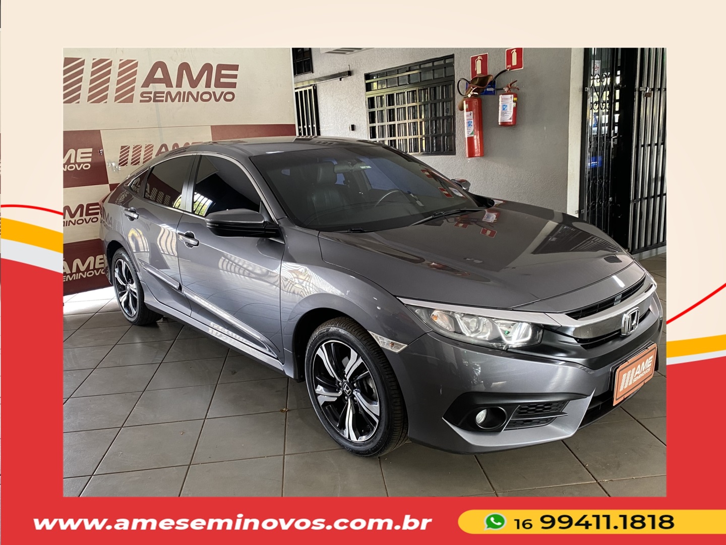 HONDA CIVIC 2.0 16V FLEXONE EX 4P CVT 2018