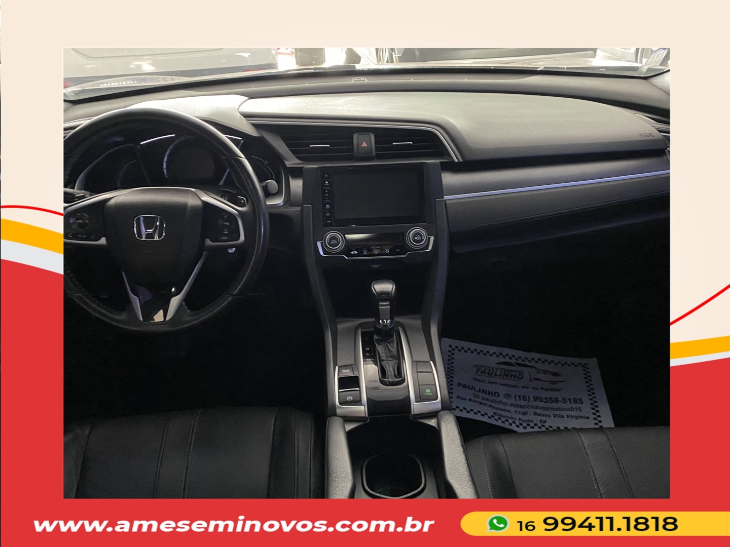 HONDA CIVIC 2.0 16V FLEXONE EX 4P CVT 2018