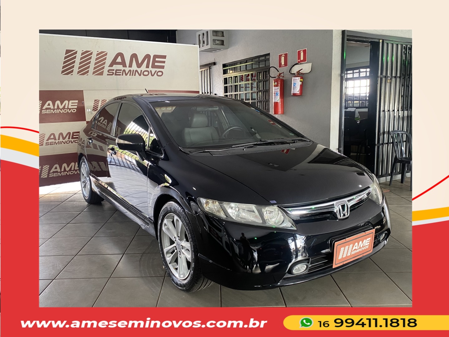 HONDA CIVIC 1.8 LXS 16V FLEX 4P MANUAL 2007