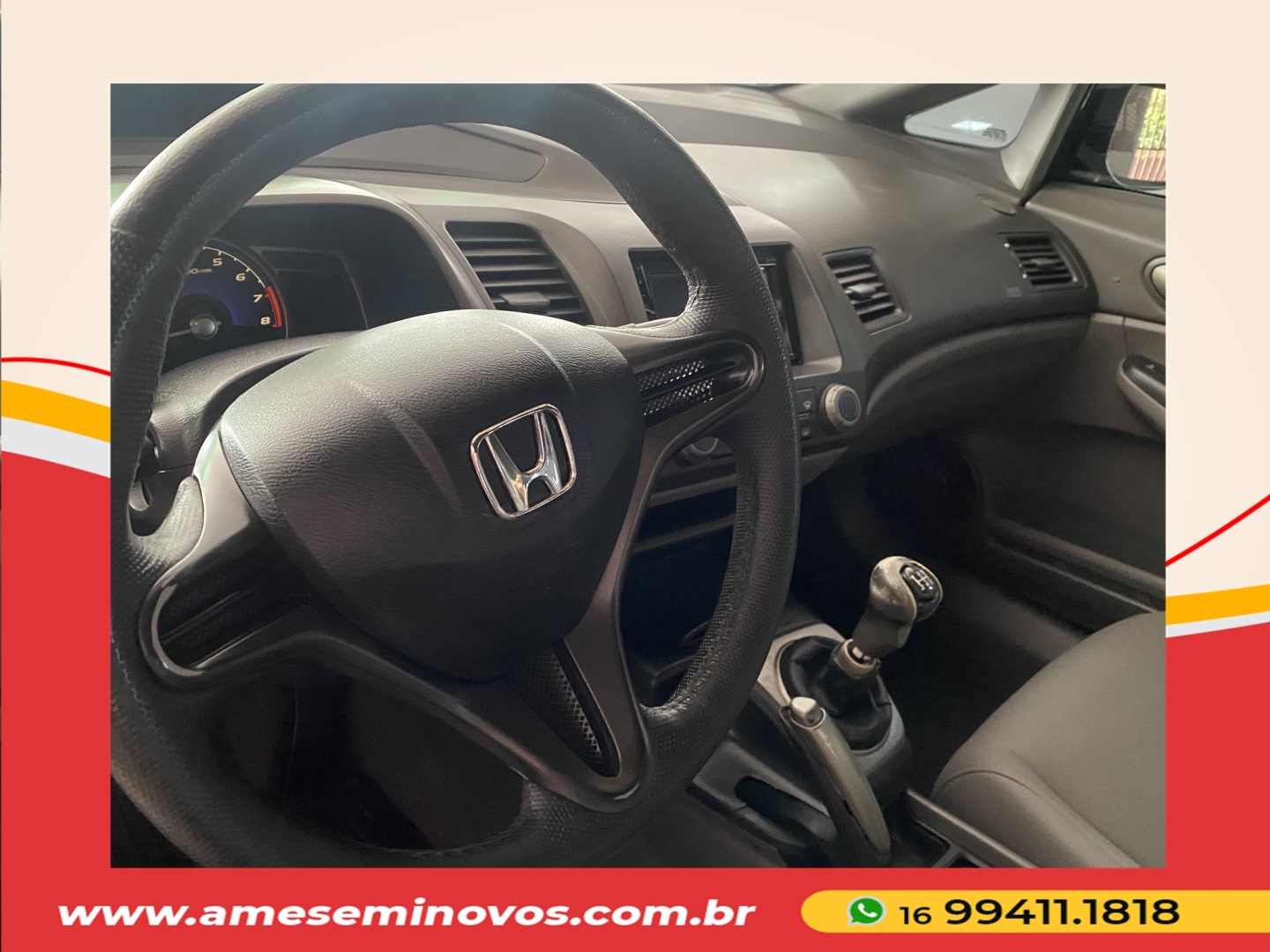 HONDA CIVIC 1.8 LXS 16V FLEX 4P MANUAL 2007