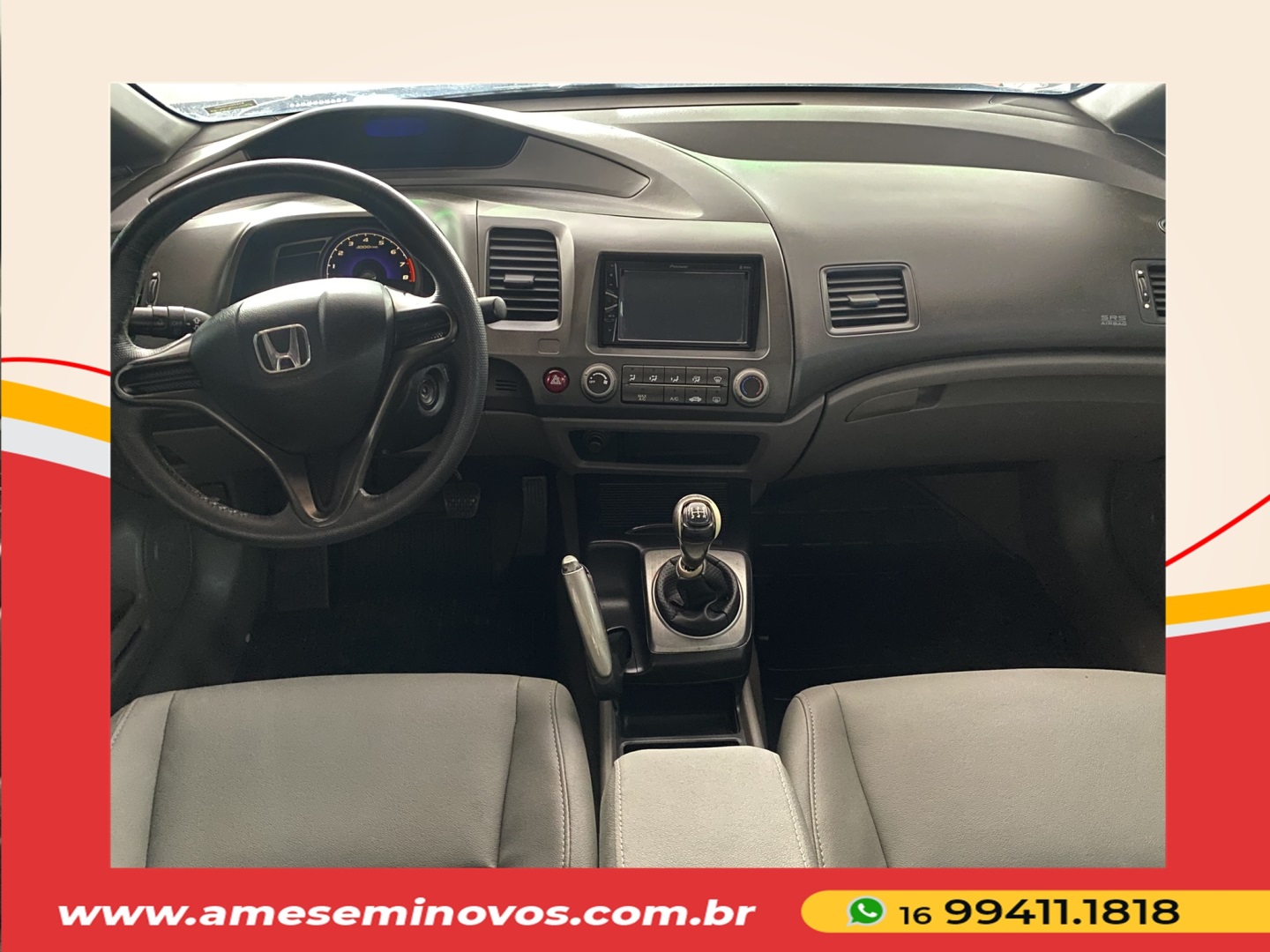 HONDA CIVIC 1.8 LXS 16V FLEX 4P MANUAL 2007