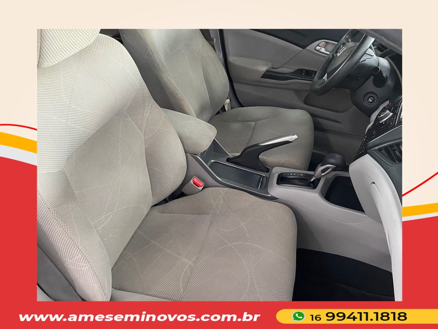 HONDA CIVIC 1.8 LXS 16V FLEX 4P AUTOMÁTICO 2016