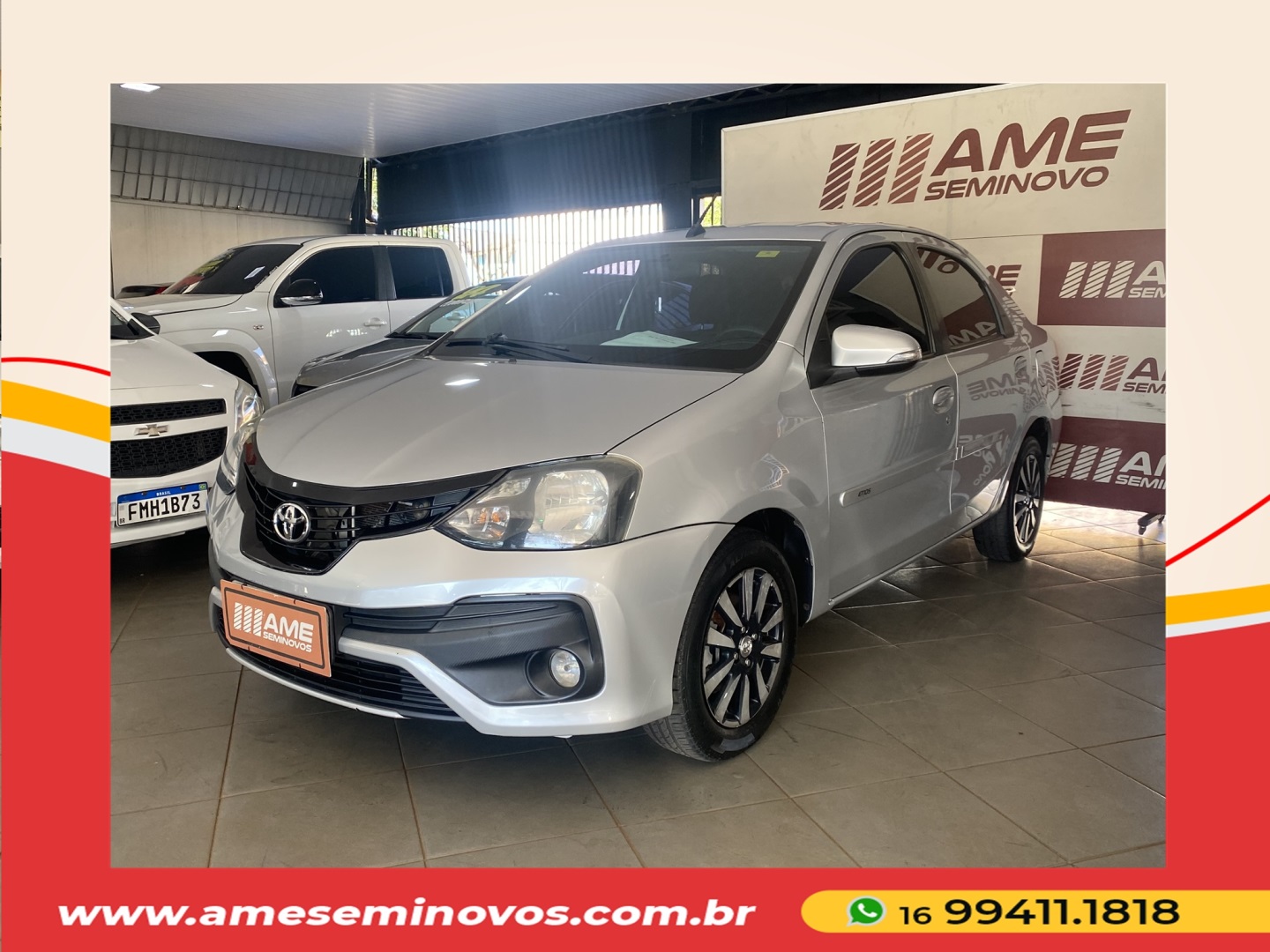 TOYOTA ETIOS 1.5 XLS SEDAN 16V FLEX 4P AUTOMÁTICO 2019
