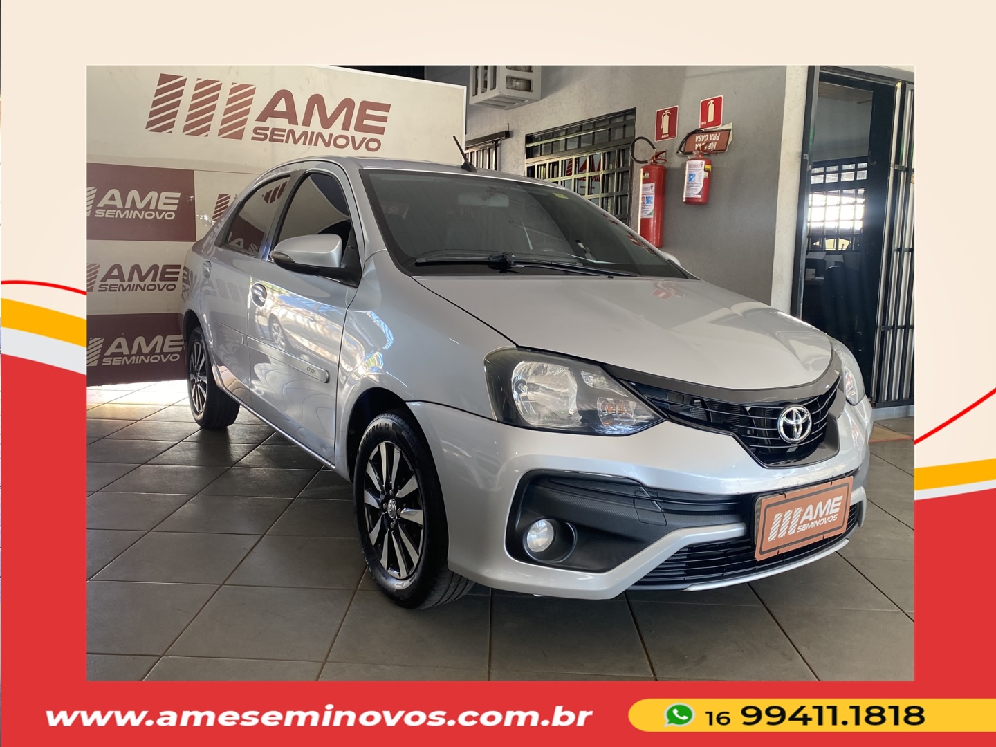 TOYOTA ETIOS 1.5 XLS SEDAN 16V FLEX 4P AUTOMÁTICO 2019