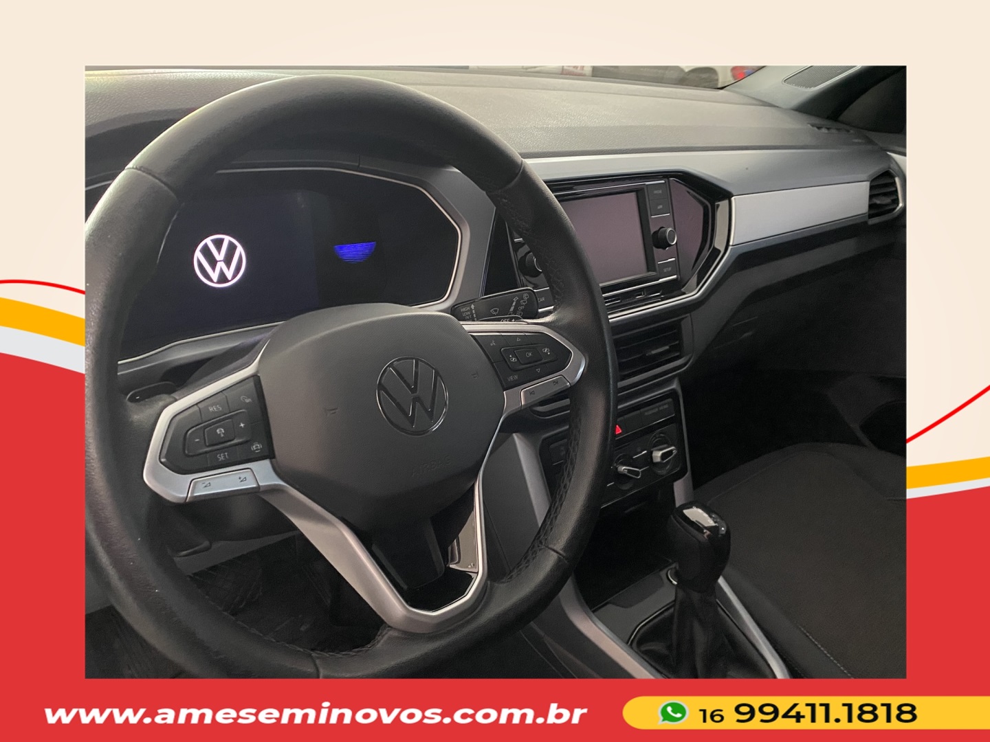 VOLKSWAGEN T-CROSS 1.0 200 TSI TOTAL FLEX AUTOMÁTICO 2024