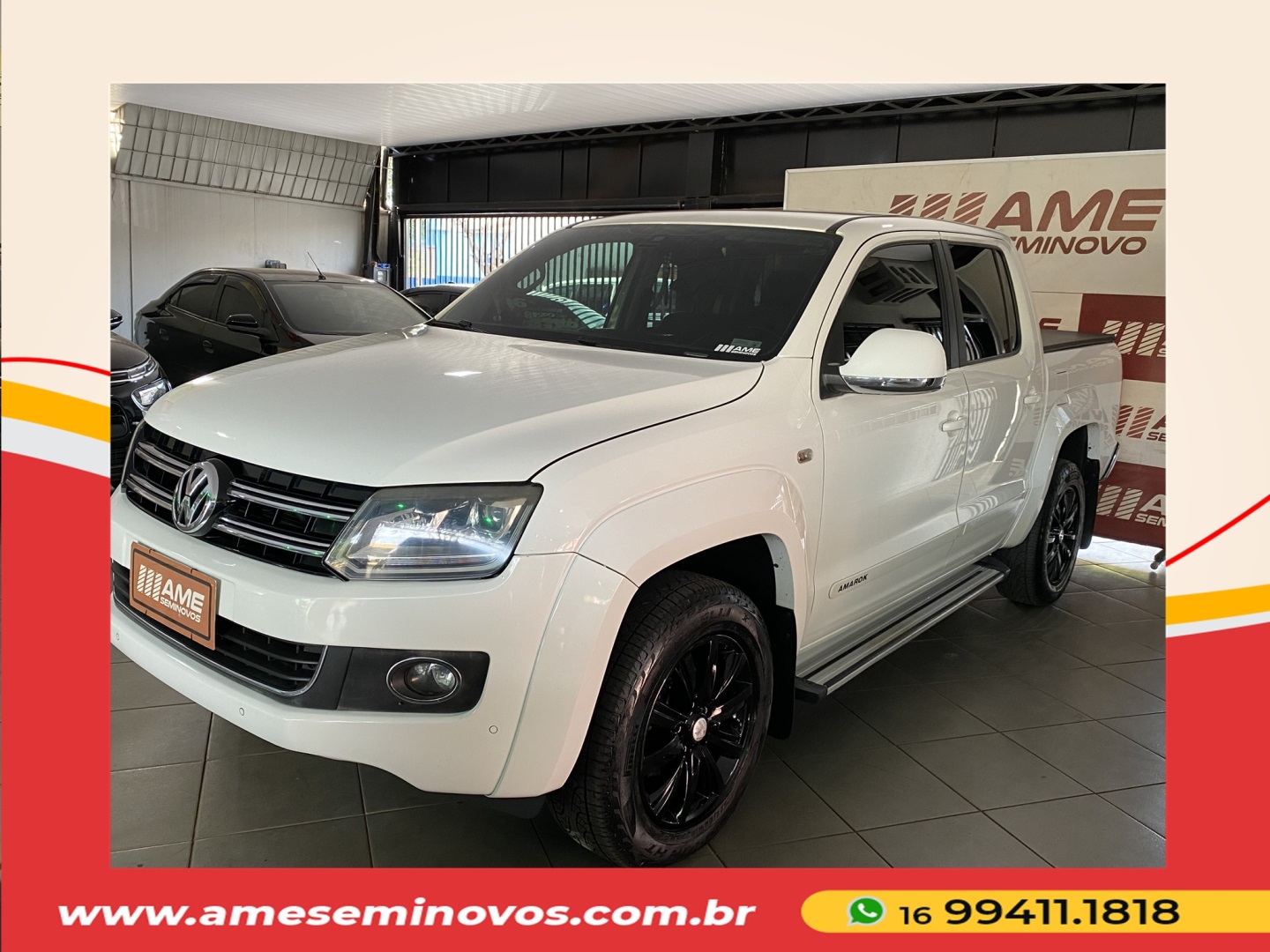 VOLKSWAGEN AMAROK 2.0 HIGHLINE 4X4 CD 16V TURBO INTERCOOLER DIESEL 4P AUTOMÁTICO 2016