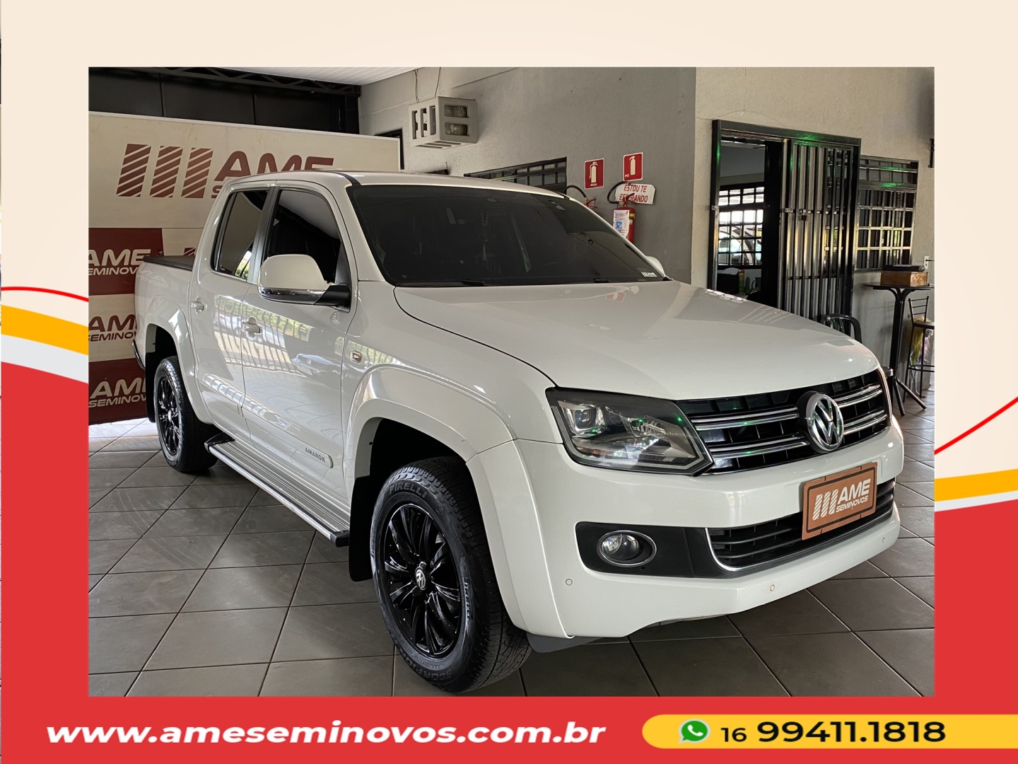 VOLKSWAGEN AMAROK 2.0 HIGHLINE 4X4 CD 16V TURBO INTERCOOLER DIESEL 4P AUTOMÁTICO 2016