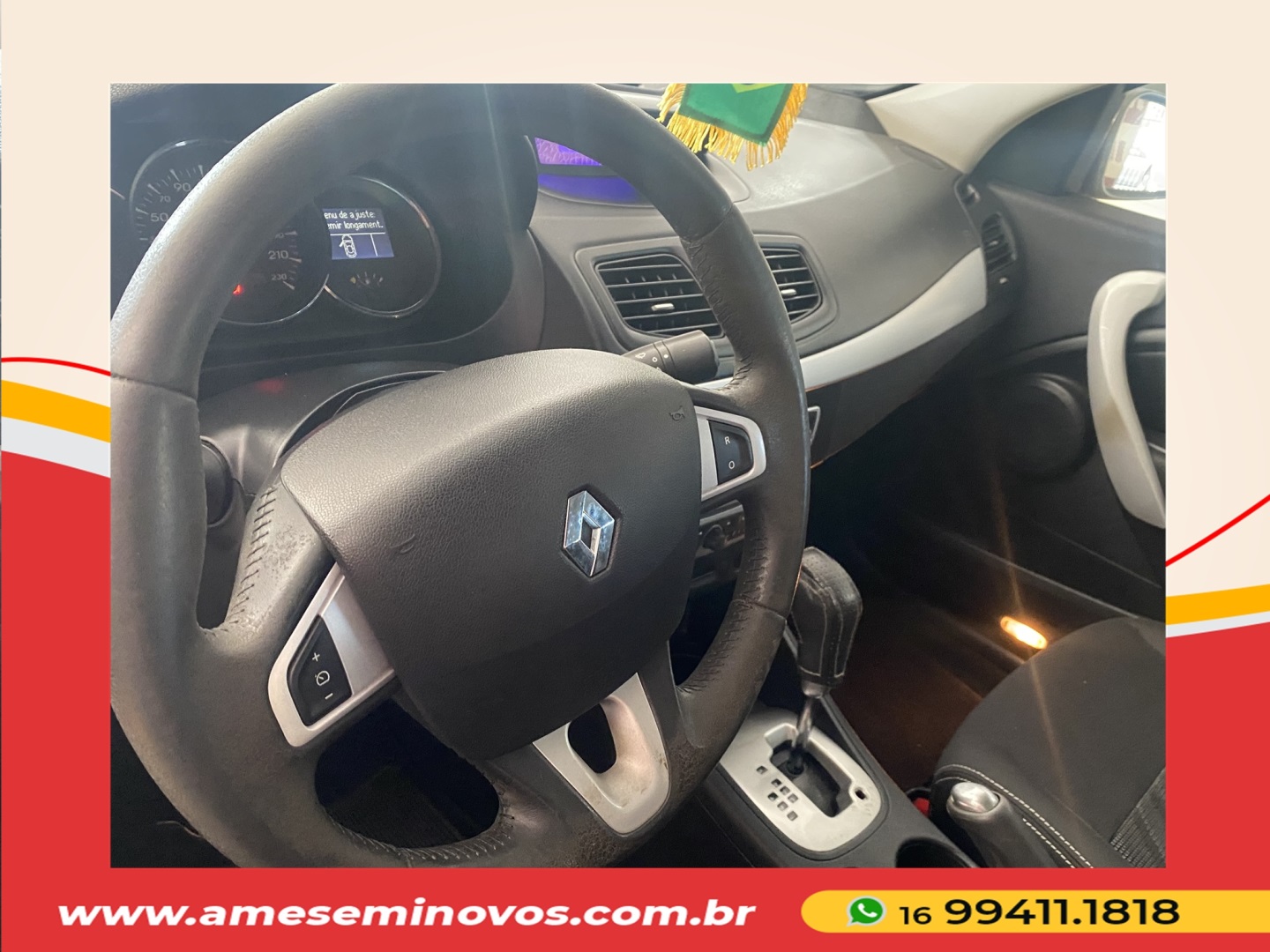 RENAULT FLUENCE 2.0 DYNAMIQUE 16V FLEX 4P AUTOMÁTICO 2012