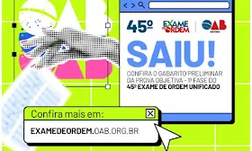 Gabarito preliminar do 45º EOU é divulgado