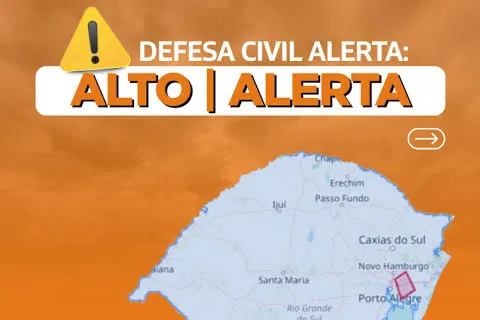 Alerta meteorológico em Porto Alegre
